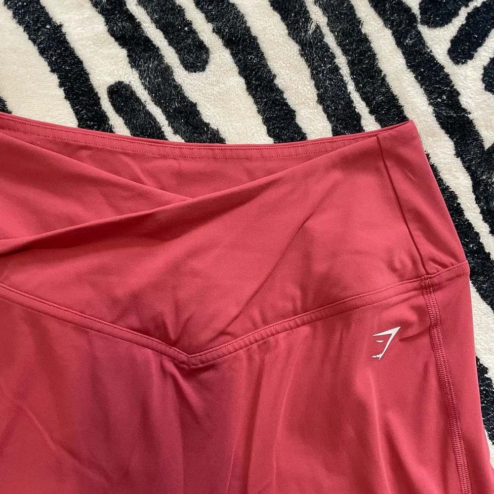 Gymshark Women's Athletic Shorts in Red - Picture 3 of 5